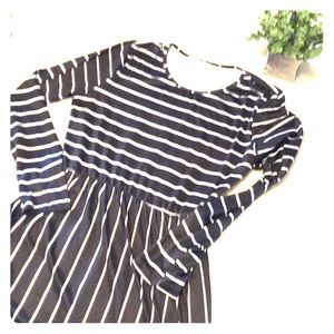 Black and white maxi dress